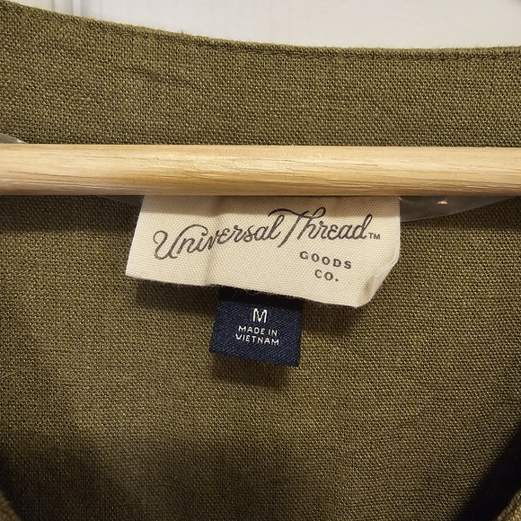 Universal Thread Olive Green V-Neck Dress - Picture 2 of 6